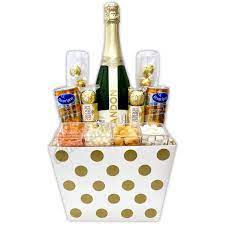 chagne mimosa gift basket