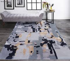 grey petra hand tufted contemporary rug