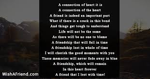 broken friendship poem