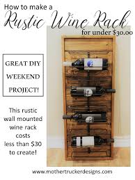 Rustic Wine Rack From S Wood