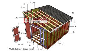 12x16 Lean To Shed Roof Plans