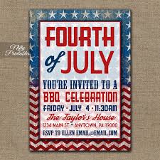4th Of July Party Invitations Bbq Nifty Printables