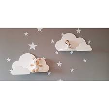 happy woody cloud wall shelves