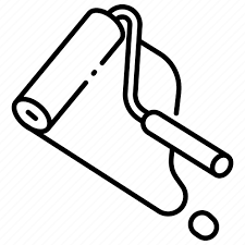House Paint Roller Tool Wall Icon