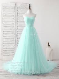 Simple Sweetheart Light Green Tulle Long Prom Dress Green Evening Dre Shopluu