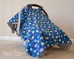 Whale Infant Car Seat Cover 2paws Designs