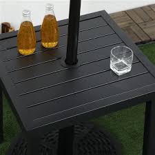 Outsunny Patio Square End Table 20 1 In