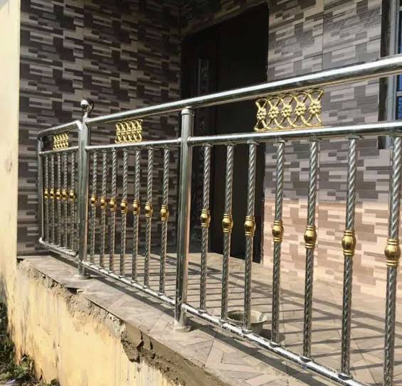 Quality Anti rust stainless steel square and round pipes for all sizes for Railings (Handrail installation) in Lagos Nigeria