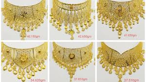 light weight dubai gold necklace