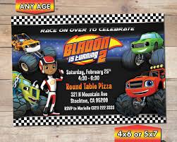 This is how my personalized blaze and the monster machines invitation look like. Blaze And The Monster Machines Birthday And 50 Similar Items