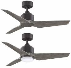 Modern fan outlet is a ceiling fan and accessories online store. Fanimation Mad8514grw Triaire Custom Contemporary Matte Greige Led Indoor Outdoor Ceiling Fan Fan Mad8514grw