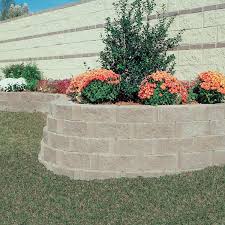 Tan Concrete Retaining Wall Block