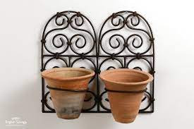 Iron Scrollwork Double Wall Planter