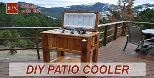 Ice chest w/ both molds: How To Make A Patio Cooler Ice Chest Youtube