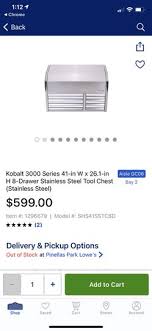8 drawer stainless steel tool chest