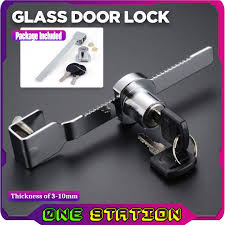 Glass Cabinet Lock With Keys Sliding