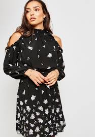 Looking for off the shoulder tops for women? Buy New Look Black Tie Waist Cold Shoulder Dress For Women In Mena Worldwide 561362509