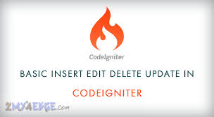 edit delete and update in codeigniter