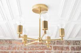 Brass Chandeliers Gold Ceiling Light