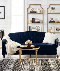 blue velvet sofas to your living room