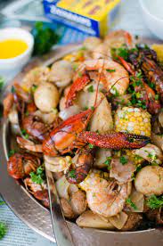 easy low country boil for two crumb