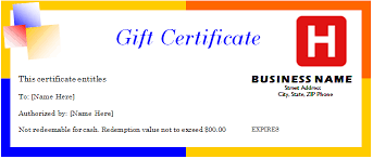 Travel Gift Certificate Template For Word Document Hub