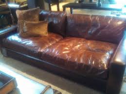 Deep Leather Couch Super Comfy