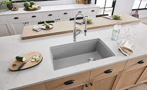 Kitchen sink blanco 441770 dxf. Blanco Metallic Gray 441770 Diamond Silgranit Super Single Undermount Kitchen Sink 33 5 X 18 5 Amazon Com
