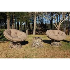 It is a chair that goes by papasan chairs aren't made the same. Courtyard Casual Daisy Lane 3 Piece Wicker Conversation Set With Papasan Chair With Tan Cushions 5140 The Home Depot