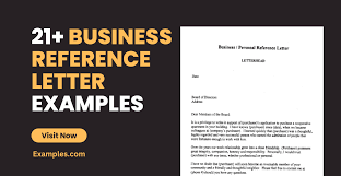 business reference letter exles