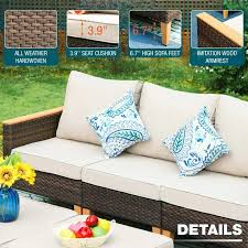 10 Piece Outdoor Sectional Sofa Set