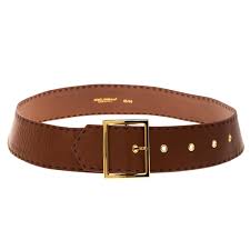 gabbana brown leather waist belt