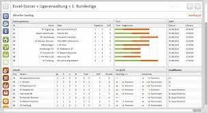 Tabelle fußball spiel (englischer name: Excel Soccer Ligaverwaltung 1 Bundesliga Download