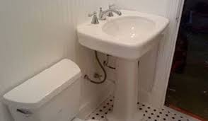 how to install a pedestal sink letsfixit