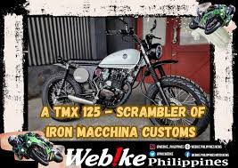 a tmx 125 scrambler of iron macchina