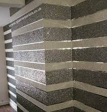 Silver Glitter Fabric Wallpaper Border