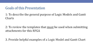 Preparing A Logic Model And Gantt Chart Ppt Download