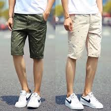 knee length cotton mens cal shorts