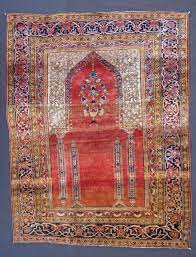 antique heriz silk prayer rug legge