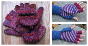 They require far less knitting than. 2 In 1 Fingerless Gloves Mittens Free Knitting Pattern