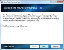 newfolder removal tool