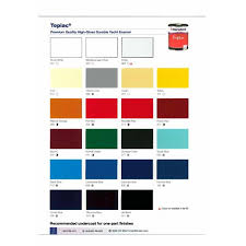 International Marine Paint Color Chart