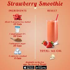 calorie content of your smoothie