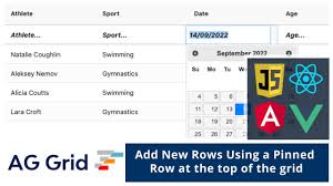 add new rows using a pinned row at the