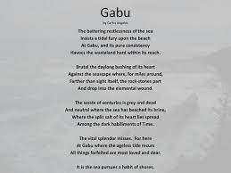 Throughout the text the following occur: Why Was The Text Written The Poem Gabu Gabu By Pearl Mano Sent Is Shown As Fent Neta Kemmer