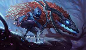 Kindred is a character from league of legends. Elderwood Kindred League Of Legends Skin Concept By Raphael Bauduin Lol League Of Legends League Of Legends Characters Lol Champions