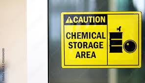Black Yellow Chemical Storage Area