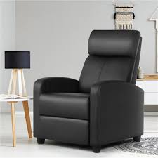 recliner chair leather modern single