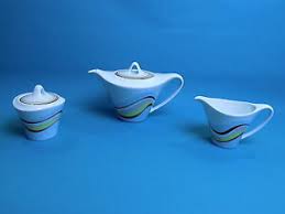 spal teapot milk jug sugar bowl