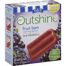edys outshine fruit ice bars acai